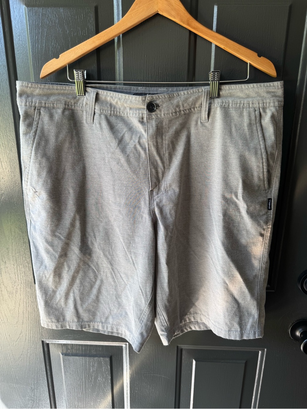 O'Neill Men's Gray Flat Front Walkshorts